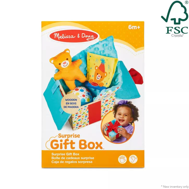 Melissa & Doug Wooden Surprise Gift Box Infant Toy - Image 2