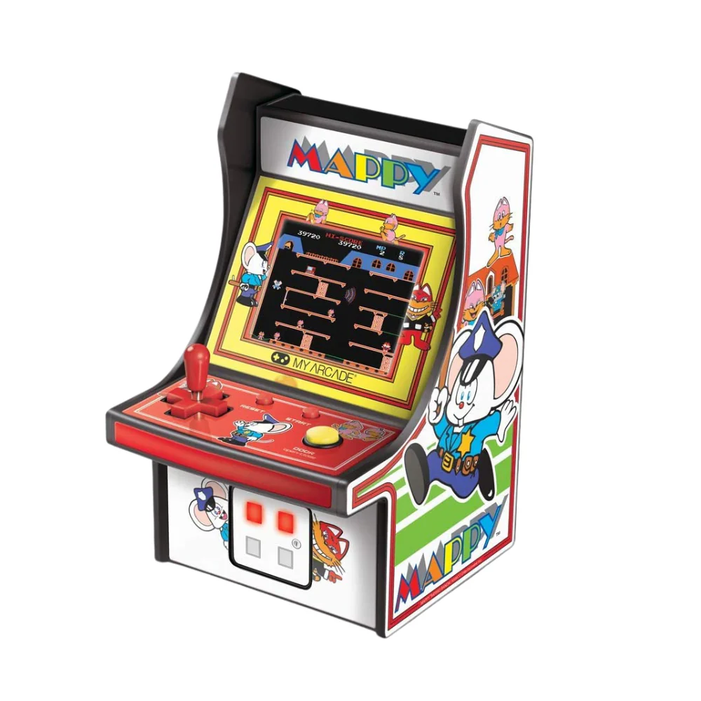Micro Player 6.75" Mappy Collectible Retro Mini Arcade