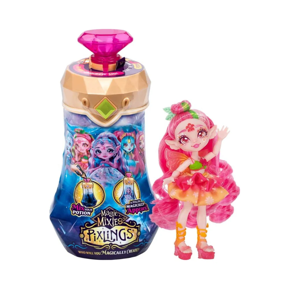 Magic Mixies Pixlings S1 W2 DOLL ROSE By Moose Toys