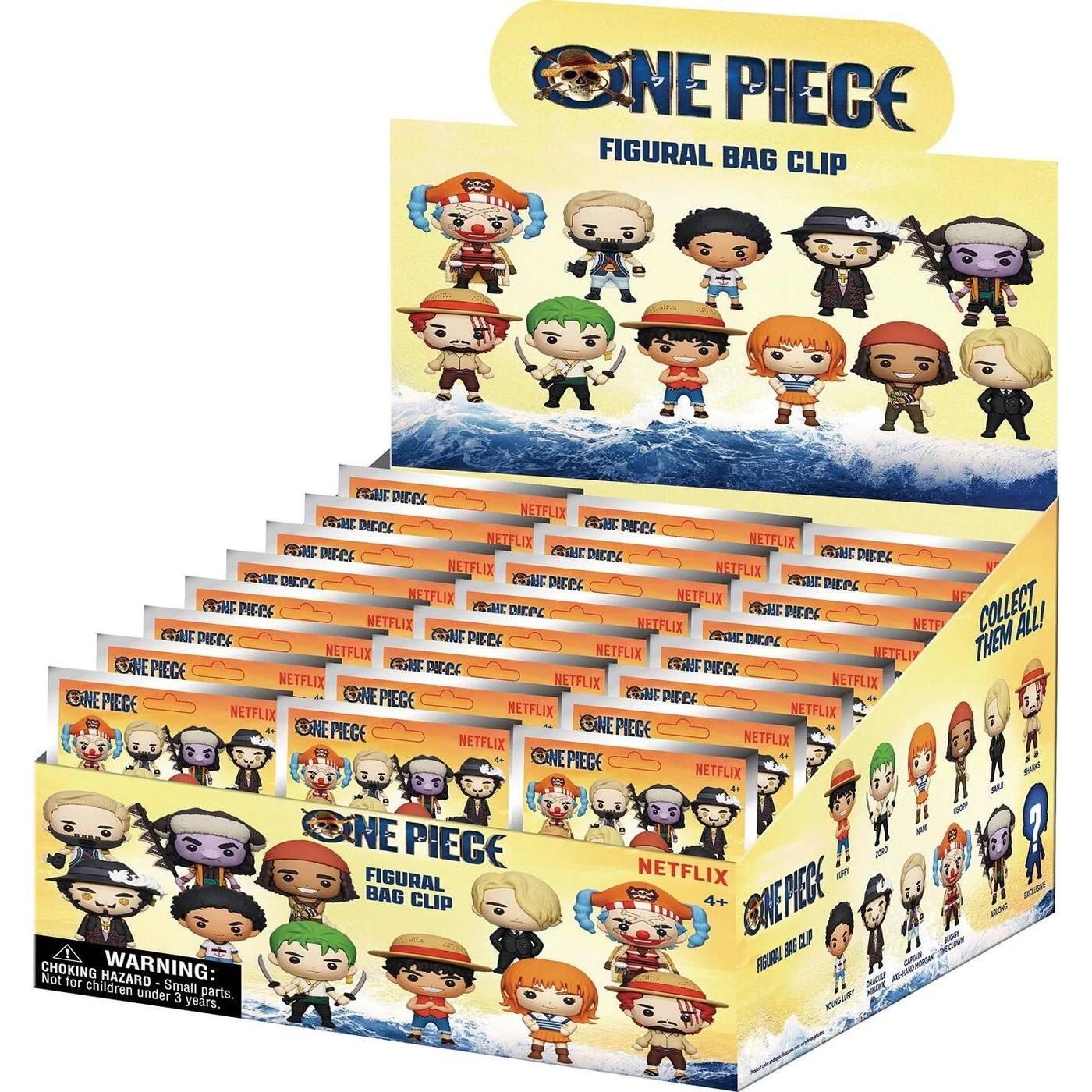 Monogram One Piece Netflix 3D Foam Bag Clip Series 1