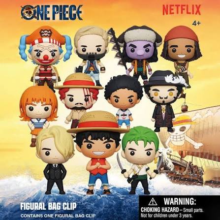 Monogram One Piece Netflix 3D Foam Bag Clip Series 1 - Image 3