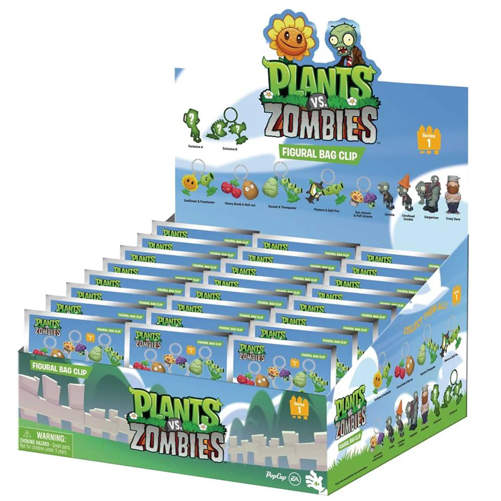 Monogram Plants vs Zombies 3D Foam Bag Clip, Series 1