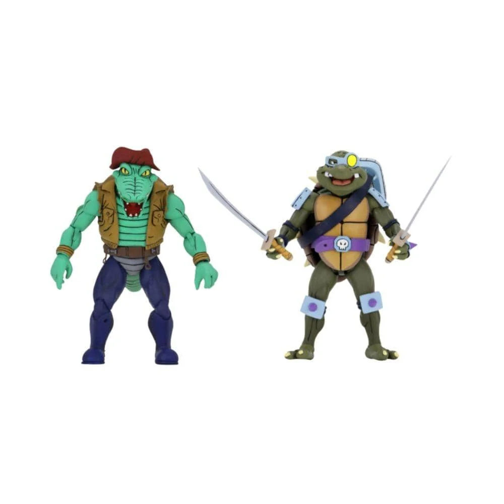 Neca : TMNT - Cartoon Series 3 Leather Head And Slash 2-Pack