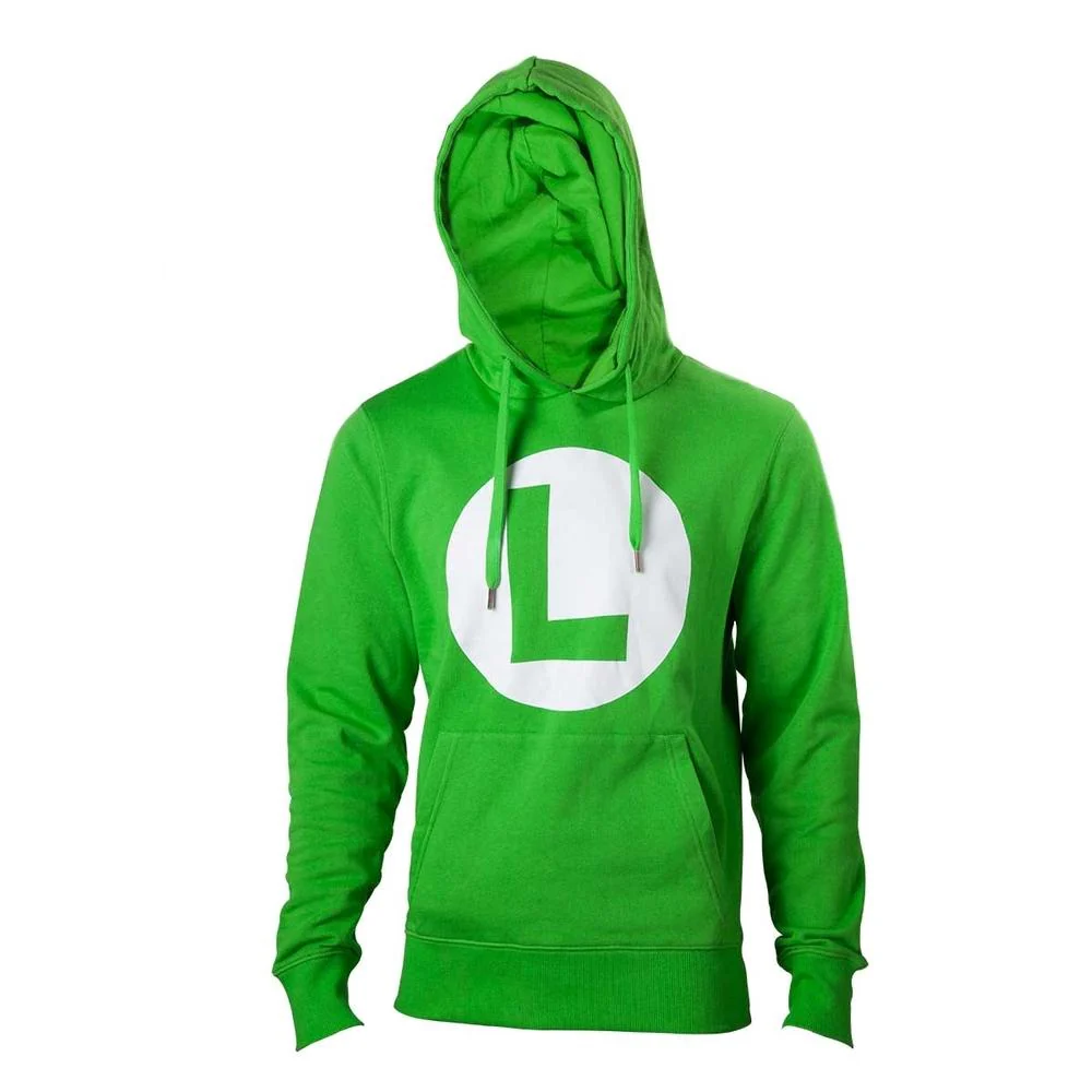 Nintendo - Green Hoodie with L logo in front