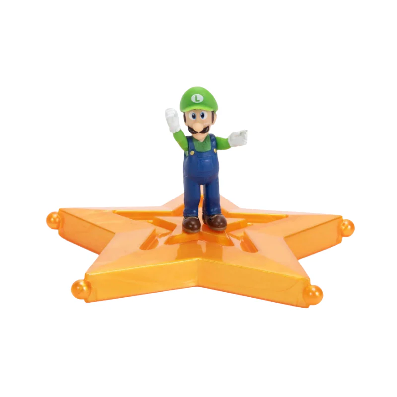 Nintendo Super Mario2 Movie Mini Fig Luigi w/Basic Accy Wave #1 As By Jakks Pacific