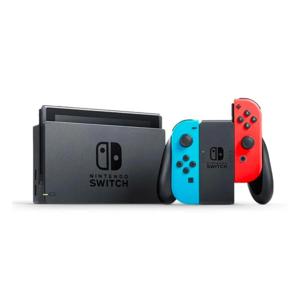 Nintendo Switch OLED Neon + 2 Games - Image 2