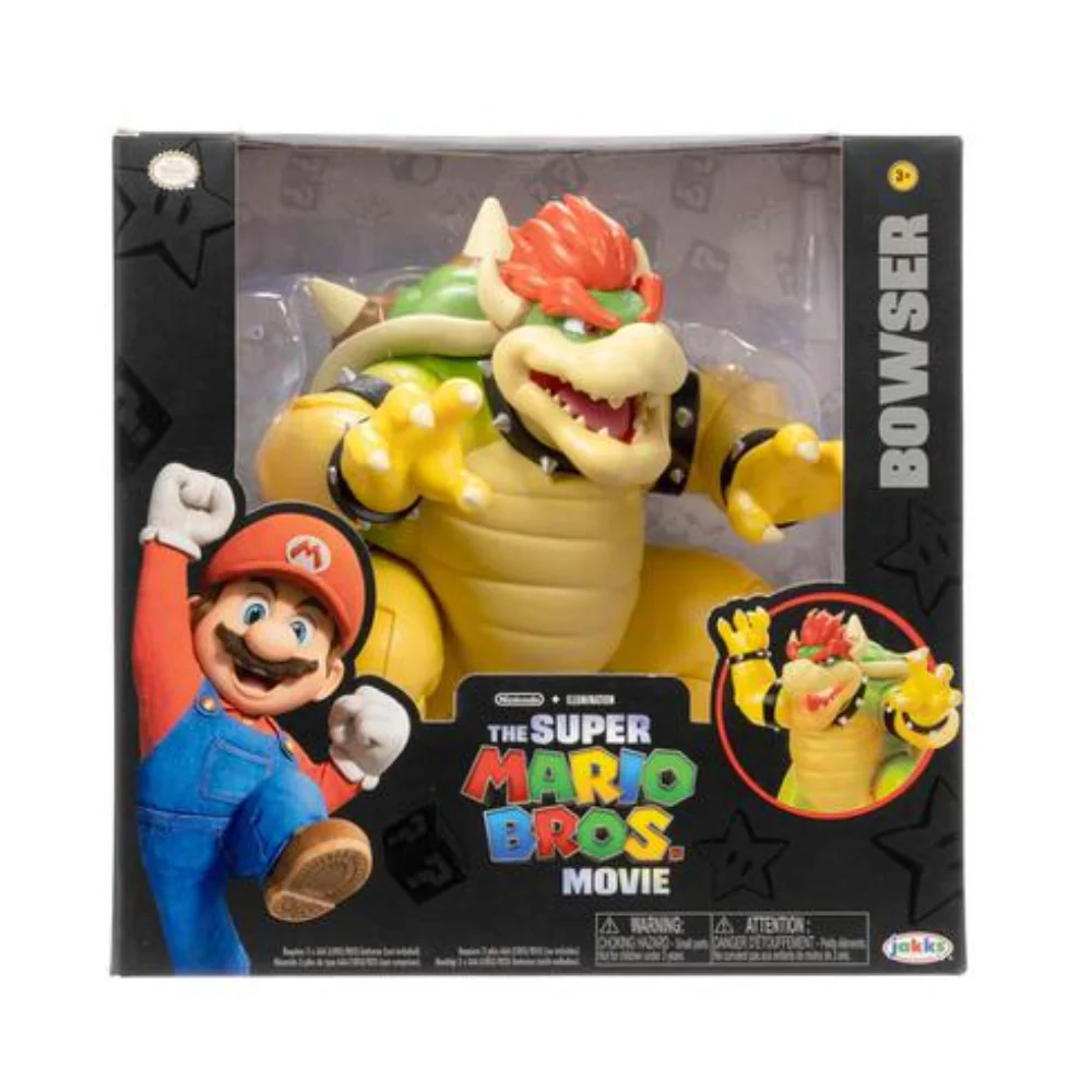 Super Mario Movie 7" Fire Breathing Bowser Action Figure