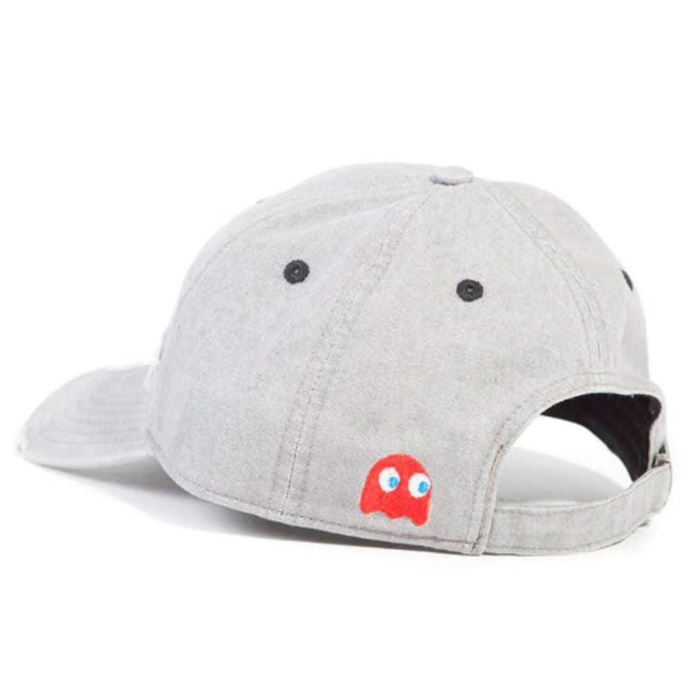 Pac-man Logo Denim Adjustable Cap by Difuzed - Image 3