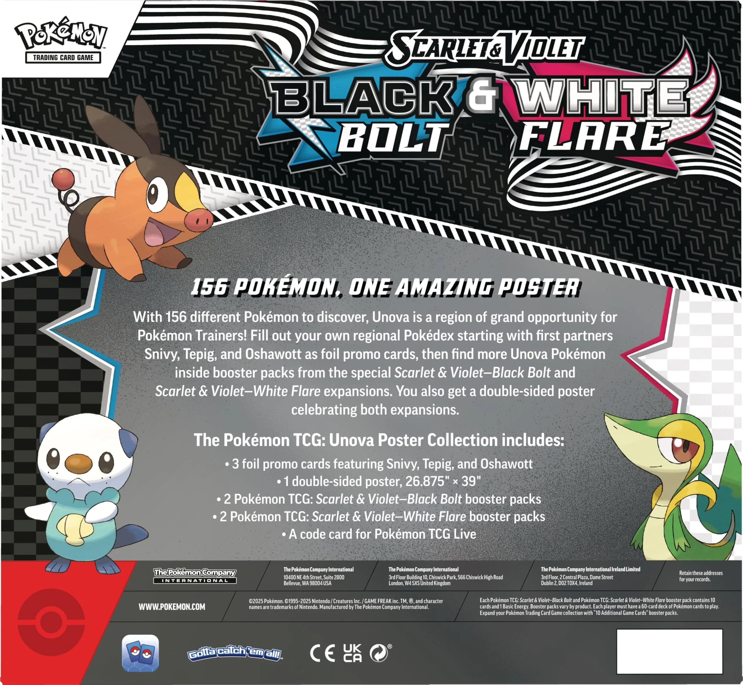 Pokemon TCG : Scarlet & Violet 10.5 Black Bolt & White Flare Poster Collection - Image 2