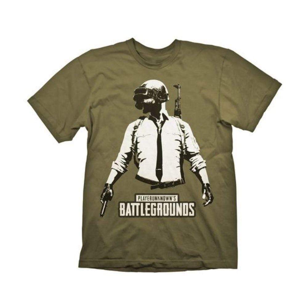 PUBG Guy Stencil Khaki Tshirt by Gaya Entertainment