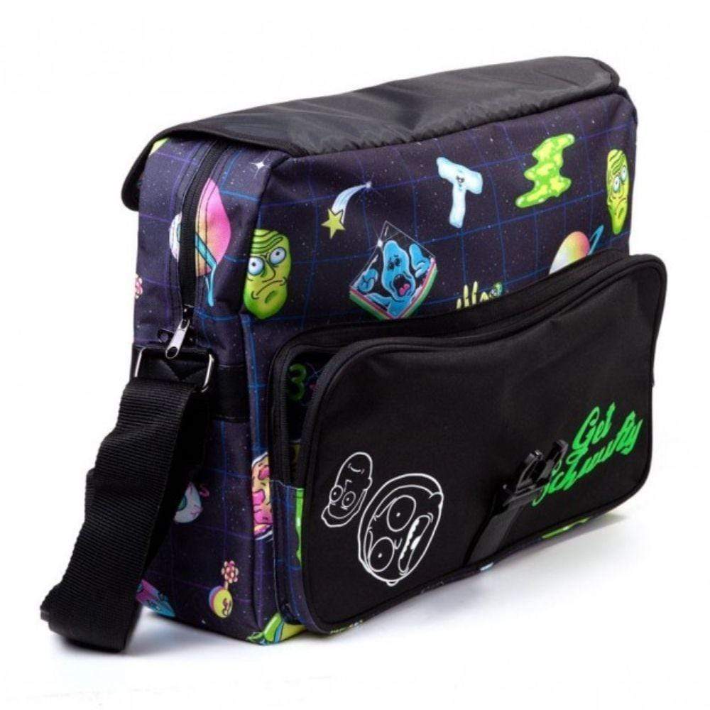 Rick And Morty Space All Over Print Messenger Bag with Flock - Image 2