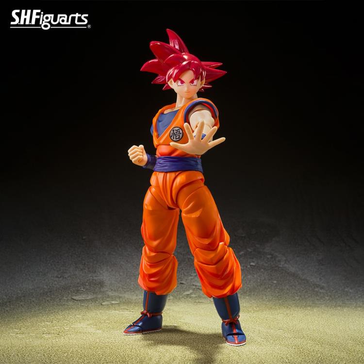 Dragon Ball Super Super Saiyan God Goku (Saiyan God Instilled With the Light of Righteous Hearts) S.H.Figuarts  Action Figure By Bandai Tamashii - Image 2