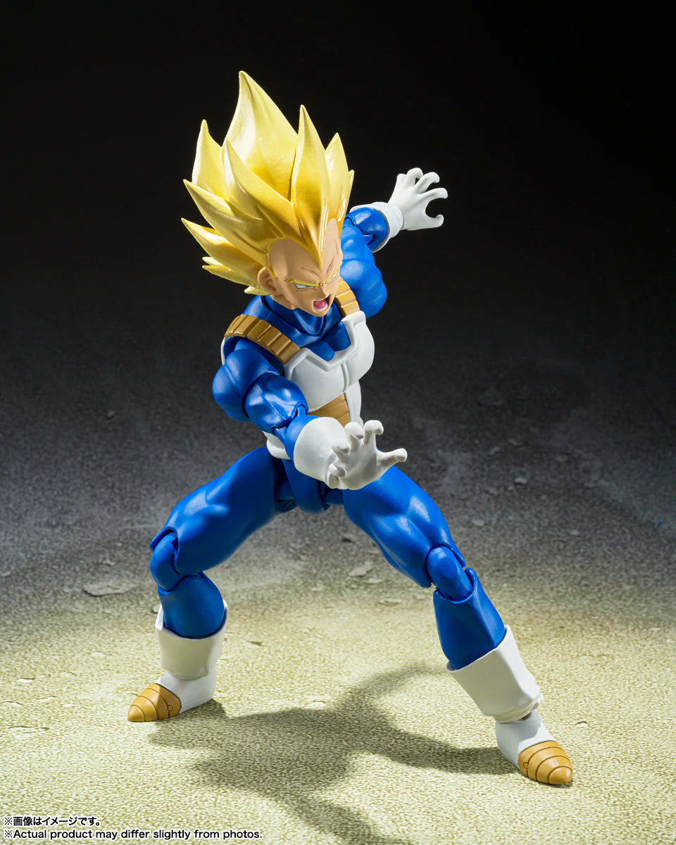 Dragon Ball Z Super Saiyan Vegeta Awakened Super Saiyan Blood S.H.Figuarts Action Figure by Bandai Tamashii - Image 3
