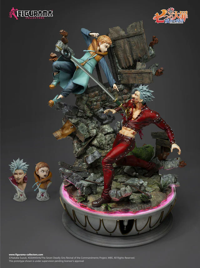 Seven Deadly Sins Ban vs King Statue by Figurama Collectors - Image 3