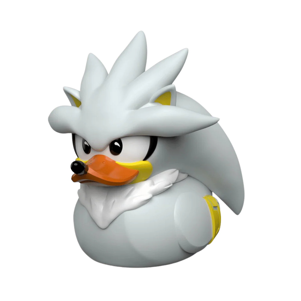 Sonic 1st Edition Silver the Hedgehog Rubber Duck By TUBBZ