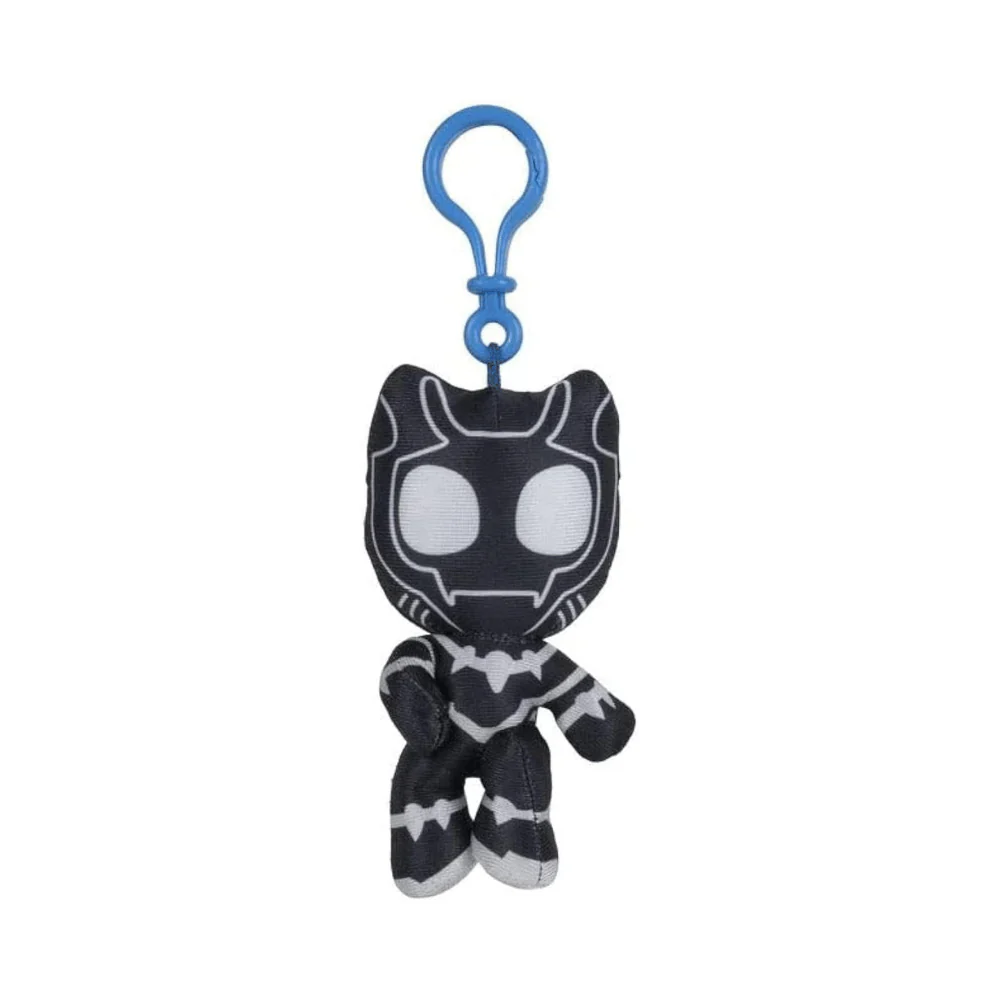 Spidey N Friends Plush Clips Pdq12 3" Black Panter By Jazwares