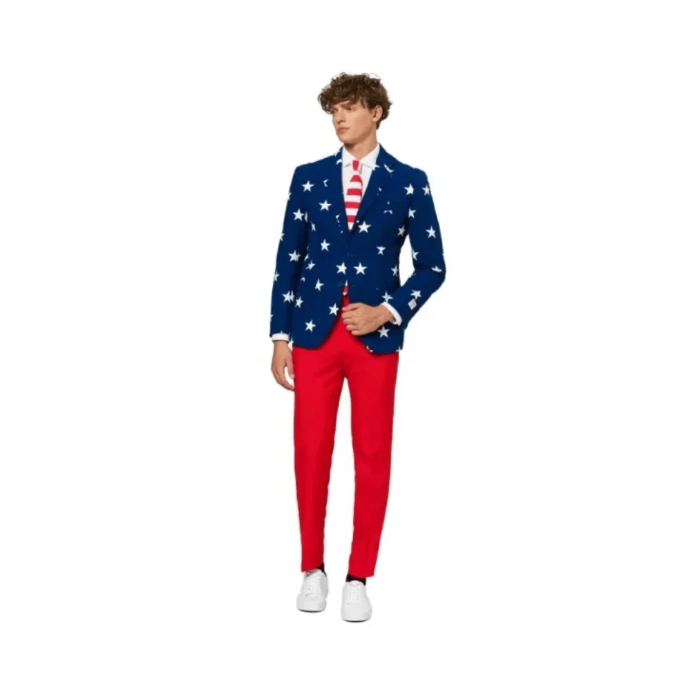Stars and Stripes Suits - EU48 / UK38 / US38 By Opposuits