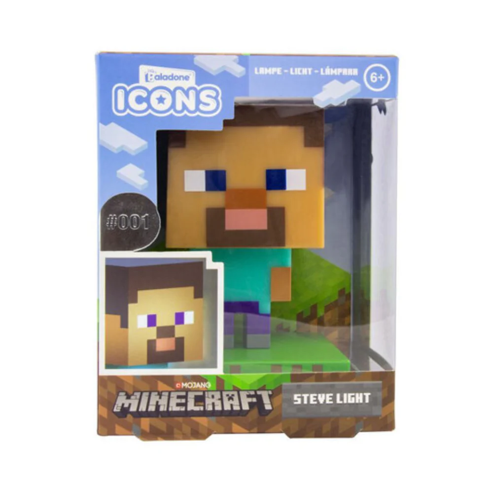 Minecraft Steve Icon Light V2 vy Paladone