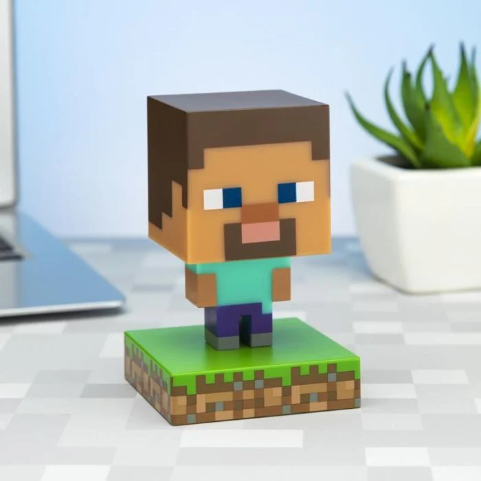 Minecraft Steve Icon Light V2 vy Paladone - Image 3