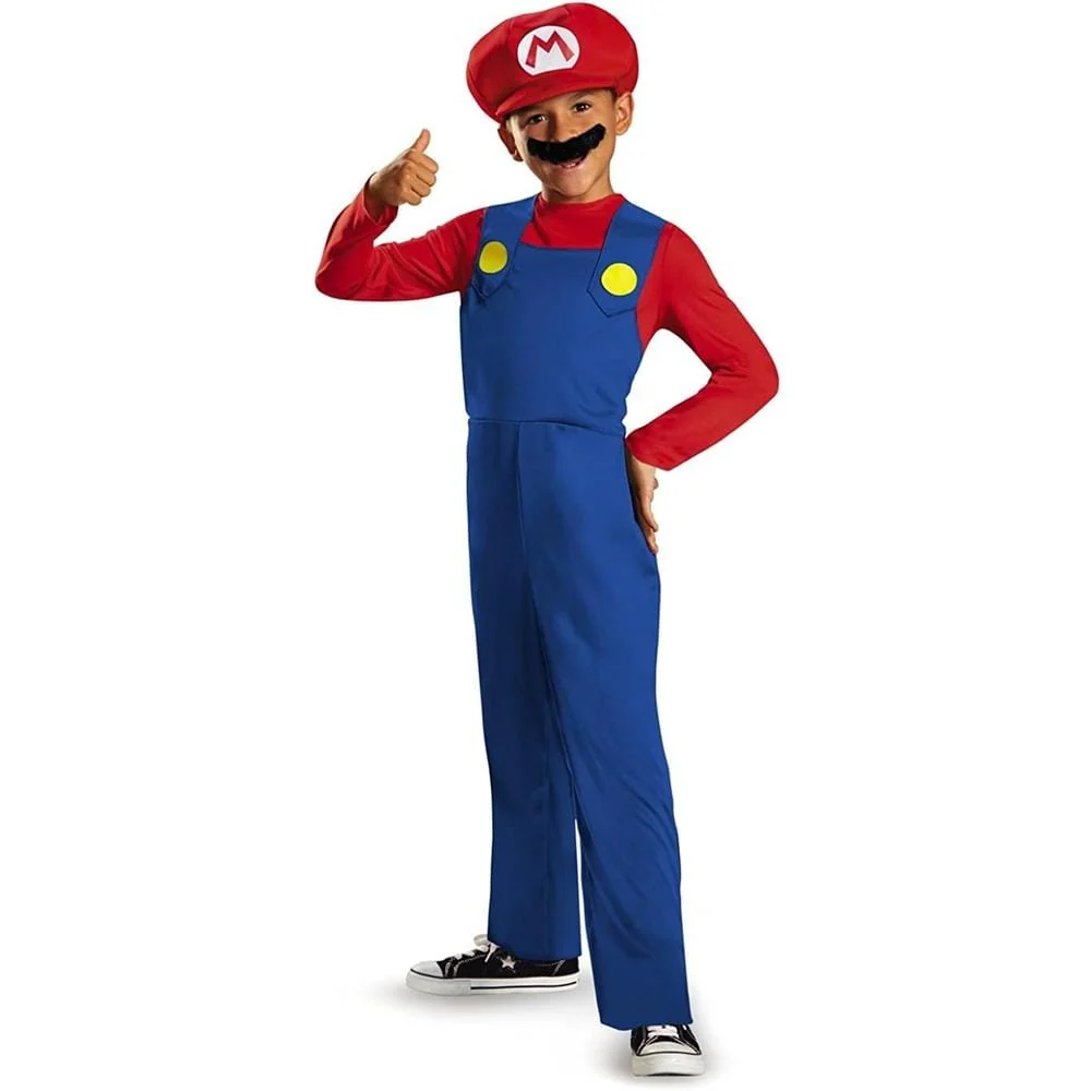 Super Mario Bros Kids Deluxe Costume Boys - Large - Image 2