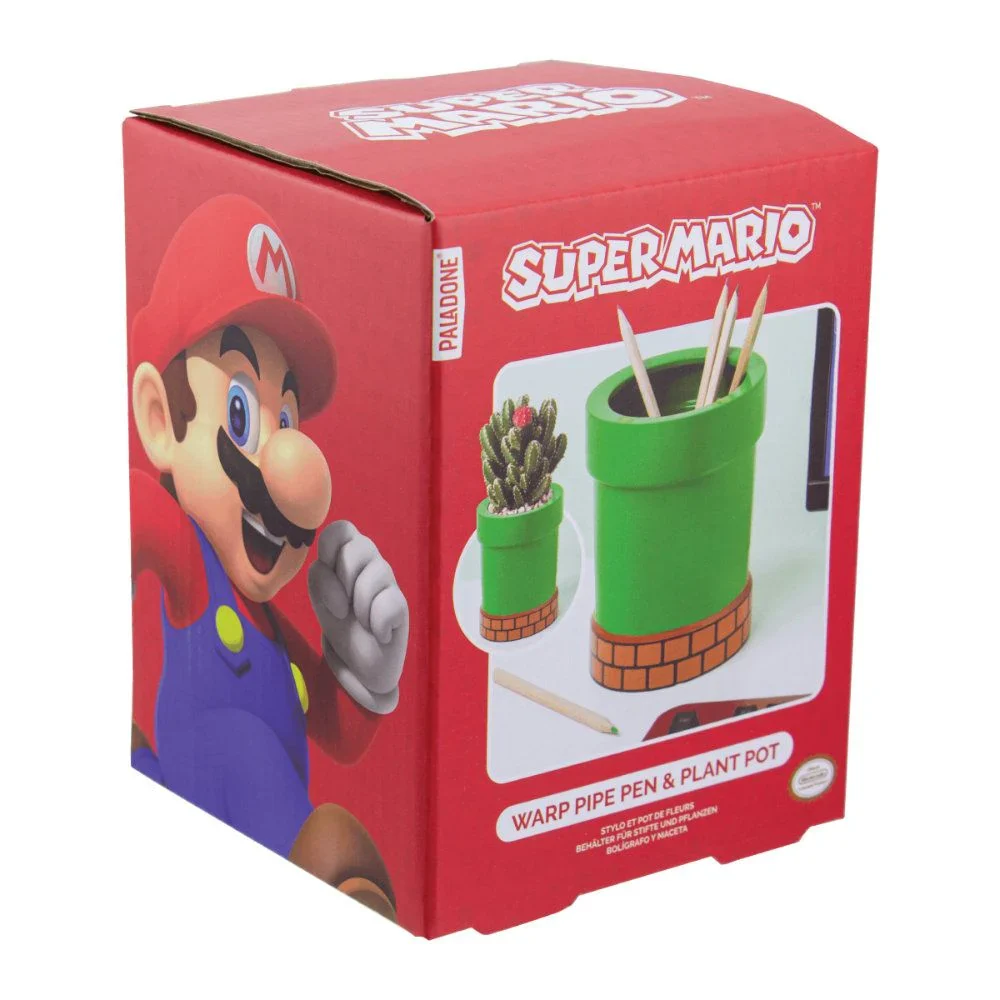 Super Mario Pipe Plant and Pen Pot