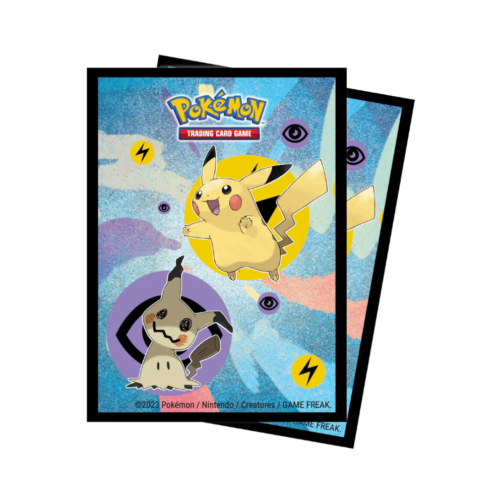 Pokemon Ultra Pro Pikachu & Mimikyu 65 Deck Protectors Sleeves