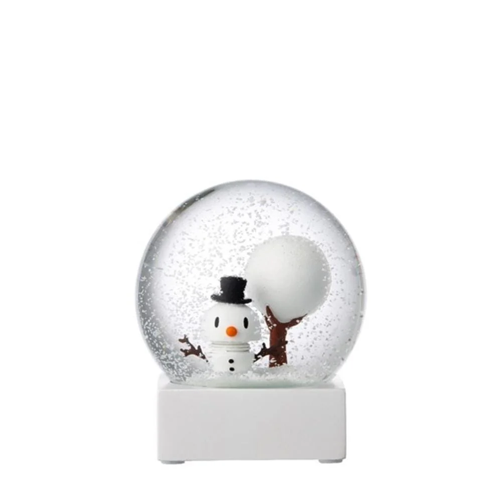 White Snowman Snow Globe hoptimist